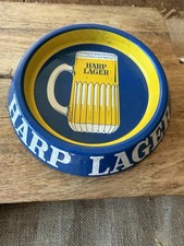 Vintage Harp Lager Metal Ashtray – Pub Breweriana 