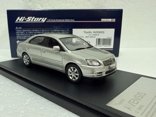 1:43 HI STORY HS504SL TOYOTA AVENSIS Li 2003 SILVER resin scale model car - Picture 10 of 14