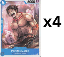 One Piece Ace & Newgate ST22 Portgas.D.Ace ST22-010 Play Set (X4)