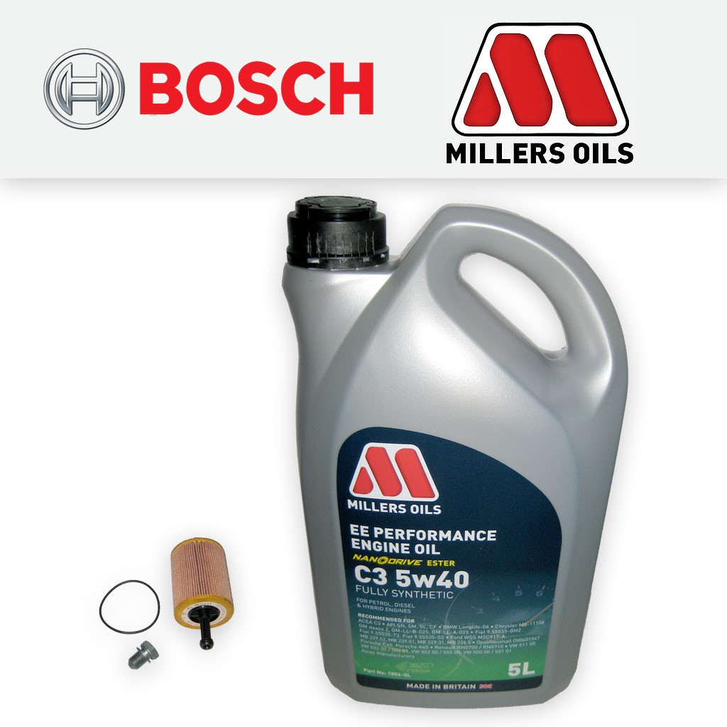SERVICE KIT SEAT IBIZA (6L) 1.4 TDI AMF BNM OIL FILTER +5w40 EE OIL (2002-2009)