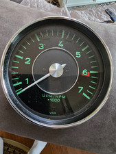 Early 911 912 Porsche Tachometer Gauge Green Face Vdo Oem Date 3.67 90274130201 Early 911 912 Porsche Tachometer Gauge Green Face Vdo Oem Date 3.67 90274130201