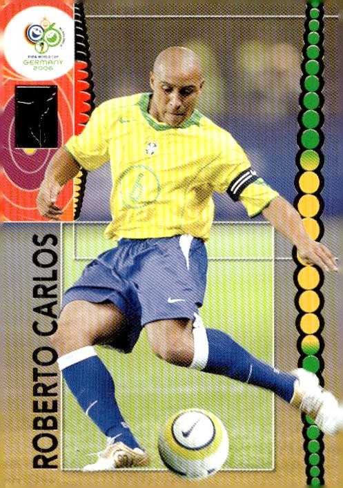 2006 Panini World Cup Soccer #56 Roberto Carlos Card Team Brazil