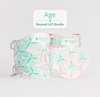 NEW Omnilux Contour LED Face Mask & OmniLux Contour Neck Age Renewal LED Bundle 