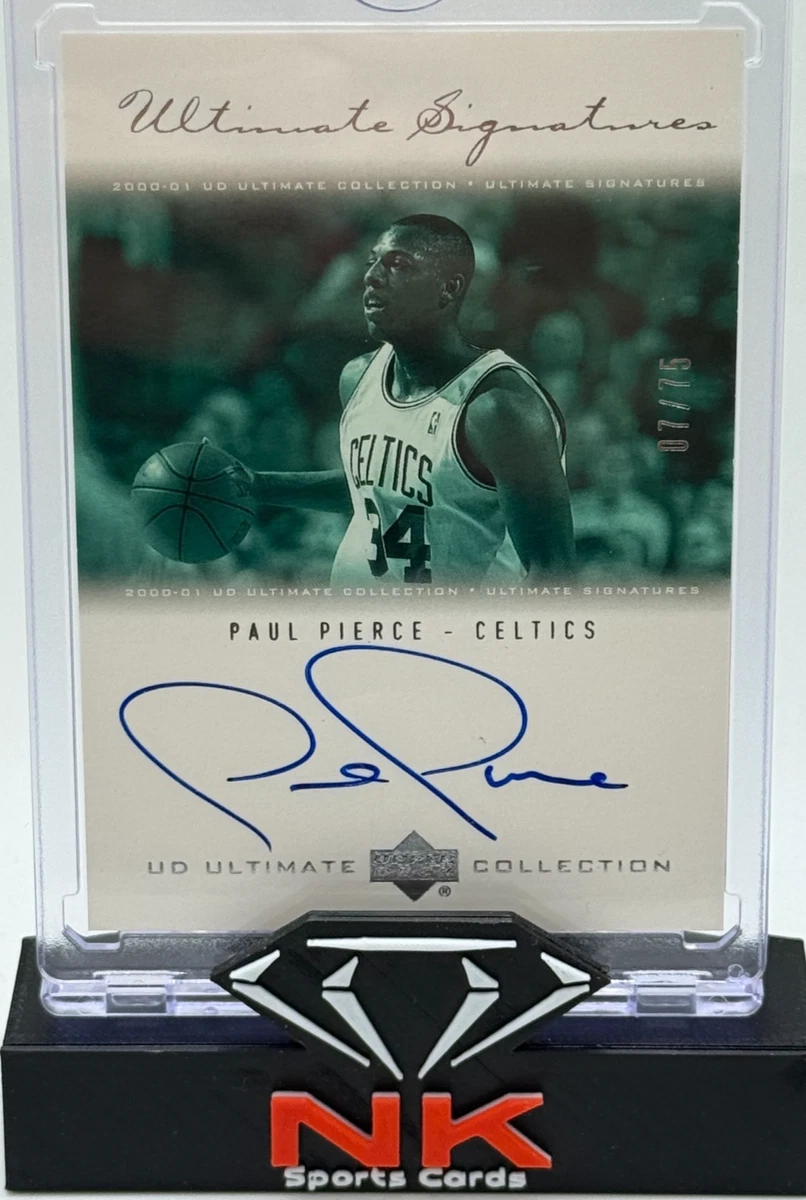 Upper Deck Paul Pierce Basketball Autographed Sports Trading Cards