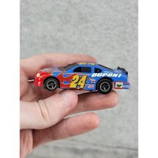 Jeff Gordon 24 DuPont Chevrolet NASCAR Slot Car Blue Red Flame 1:64 Electric