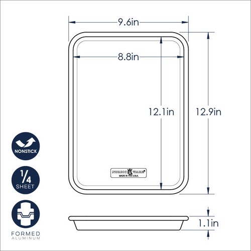 Nordic Ware 3-teiliges Brilliant Backformen Antihaft Blech Pfannenset - Bild 7 von 8
