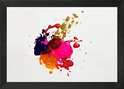 Color Splash gerahmtes Wandbild Poster Leinwanddruck Bild