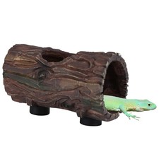 Magnetic Reptile Hide Cave Resin Hollow Tree Trunk Hideout, Gecko Hide with S...