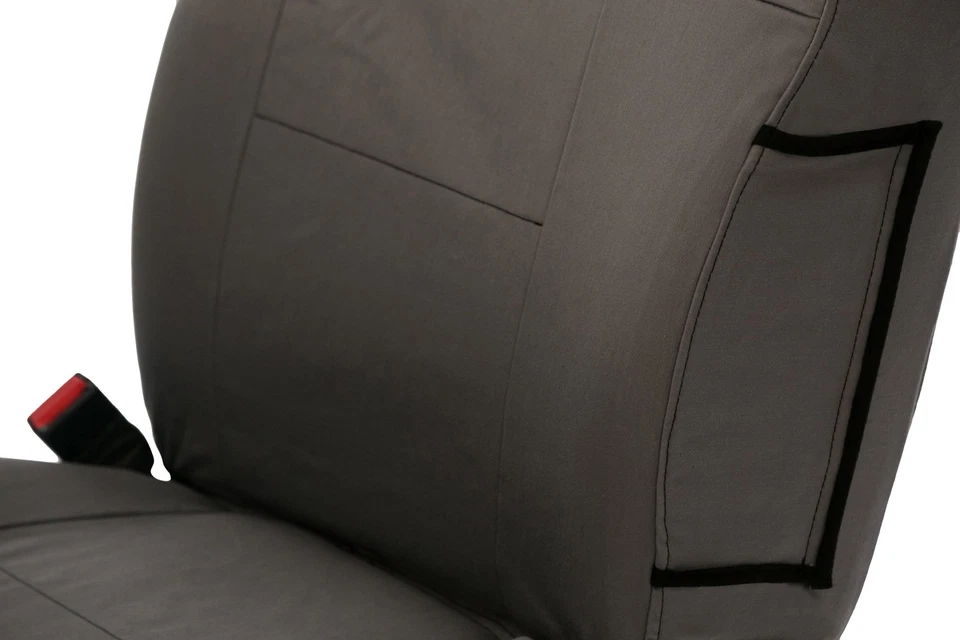 For Pontiac Bonneville 87-91 Canvas 1st or 3rd Row Gray Custom Seat Covers Foto 4 de 4