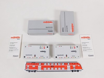 Märklin Digital H0 Track 1 AC Decoder Signal Module 2x 72441 Mint Box #EL83-0,5