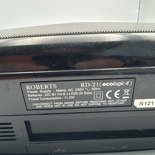 Roberts RD-21 ecologic 4 Digital DAB / FM Portable Radio - Black - Used - Picture 6 of 6
