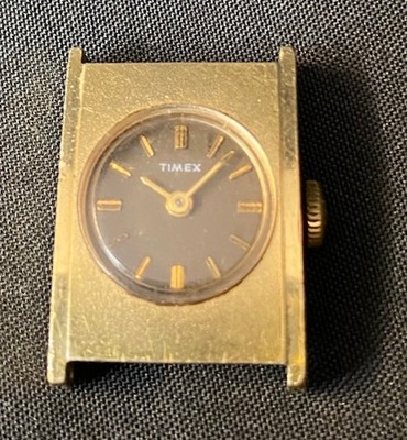 Timex Damenuhr mechanisch Vintage 19mm für Teile oder Reparatur