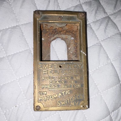 Elevator Emergency release ASCO N.Y American Industrial cast iron