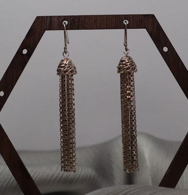 Atasay Kuyumculuk Sterlingsilber Box Ohrhänger 8,63 g/2,3 Zoll