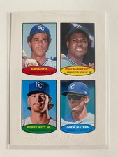 2023 Topps Heritage - 1974 Topps Baseball Stamps Bobby Witt Jr., Drew Waters,...