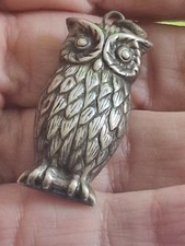 silver owl pendant