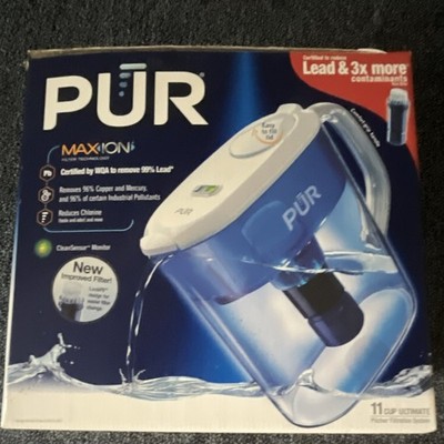 PUR 11 Cup Ultimate MAXION Pitcher Blue/White, Lead Removal, 11 Cup
