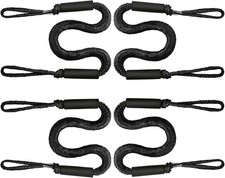 4 Pack Marine Bungee Dock Line Boat Mooring Rope Anchor Cord Stretch Line Us