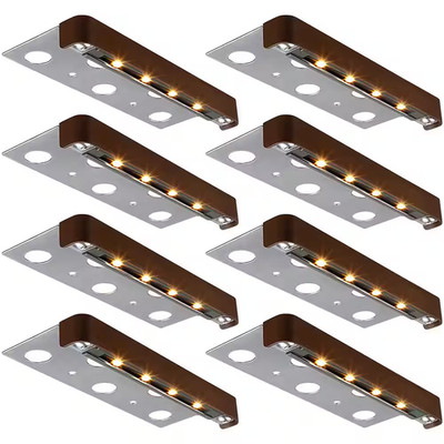 Low Voltage 12V Soft White, 1.5W Brown LED Landscape Hardscape Lighting, Waterpr