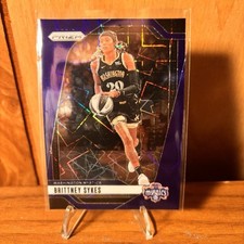 Brittney Sykes 2024 Panini Prizm WNBA Blue Velocity Prizms #80 Mystics