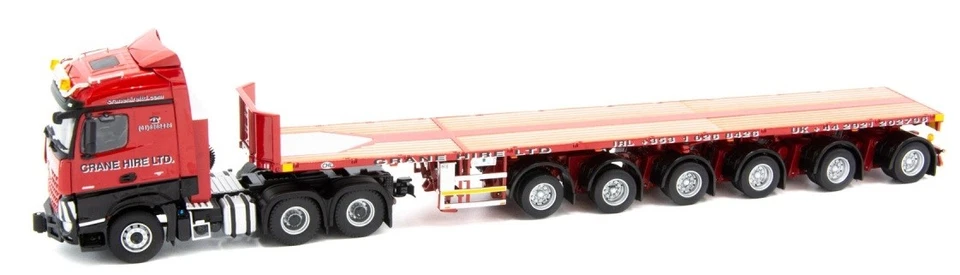 IMC MODELS,MERCEDES Arocs 8x4 with flatbed 6 Axles CRANE HIRE, 1/50, IMC32-0039 - image 2 of 3