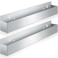 2 Pieces 32 Inch Single Speed Rail Stainless Steel Liquor Bottle Holder Wall ...