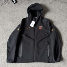 NIKE FC BARCELONA TECH FLEECE 2XL XXL HOODIE WINDRUNNER BNWT