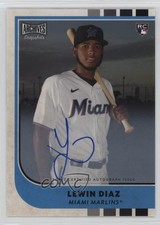 2021 Topps Archives Snapshots Auto Lewin Diaz #37 Auto 0k0a
