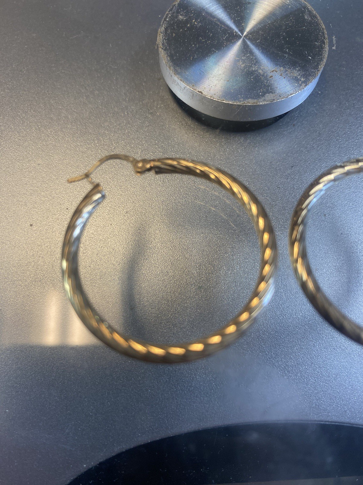 Pair 10K Earrings Loop 2 grams - image 3