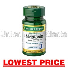 Nature's Bounty Melatonin 3mg 120 tablets exp 10/2027 - LOWEST PRICE