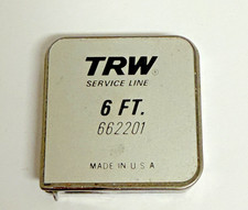 Vintage TRW Service Line 6' Pocket Advertising Tape Measure 662201