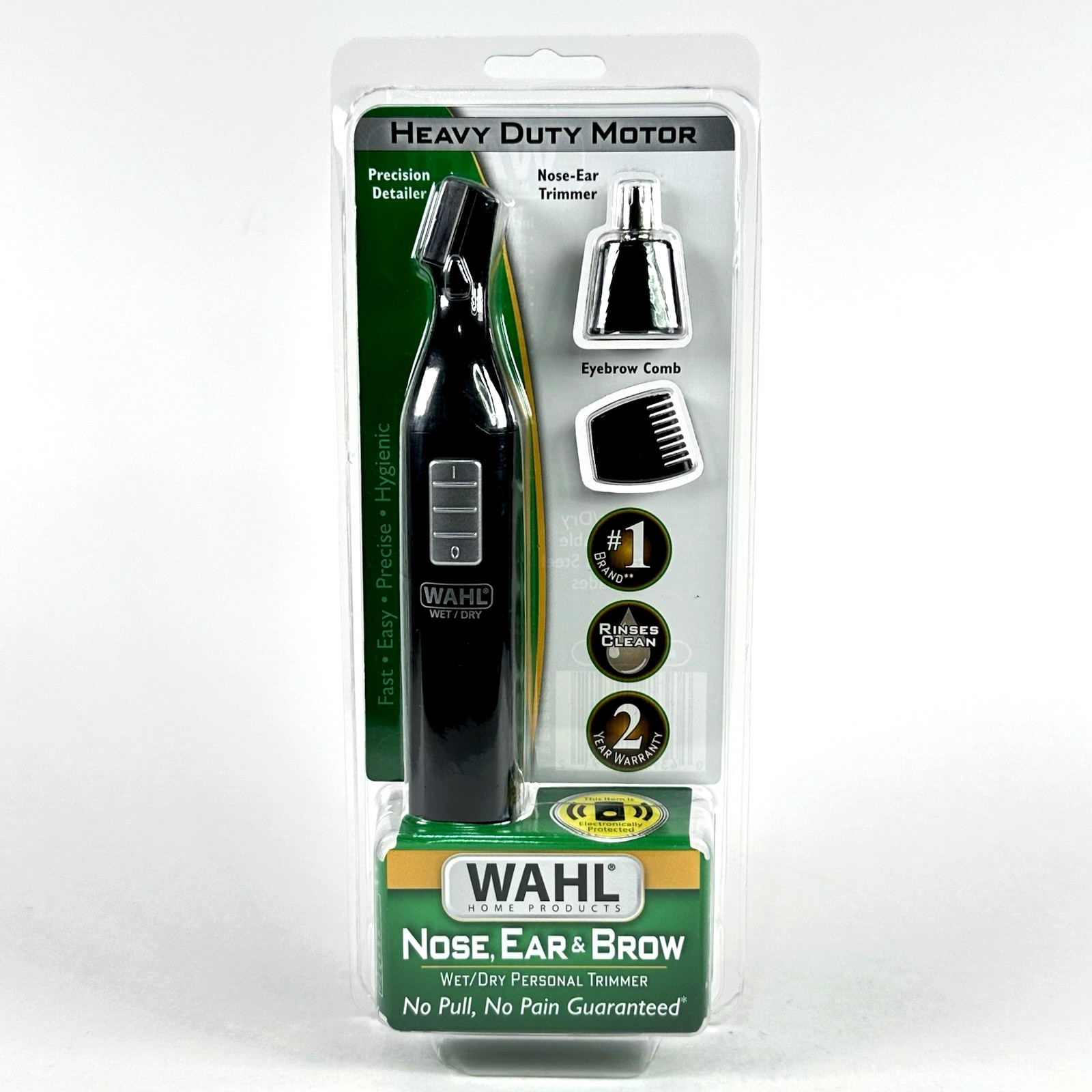 Wahl Ear Nose & Brow Wet/Dry Personal Trimmer Battery Operated Grooming Kit New