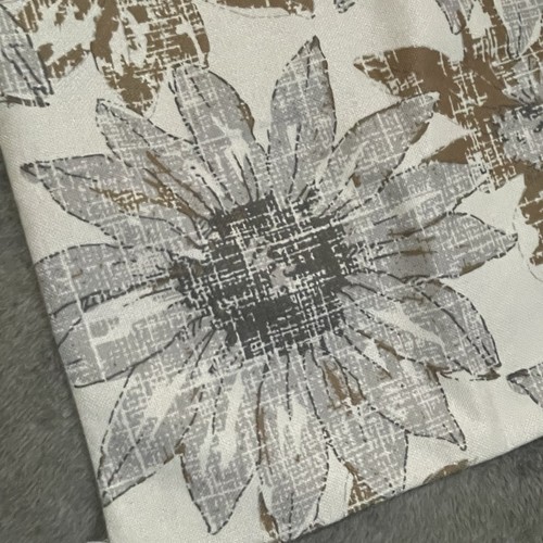 Set of 2 Pillow Cover 16 x 16 Inch Retro Sunflowers Brown Gray Decorative - Picture 6 of 6