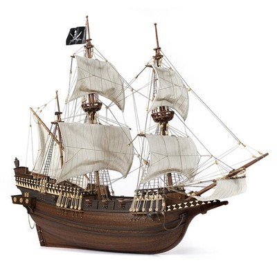 OcCre Pirate Ship Wooden Model Kit 1:100 Scale, 565mm, Medium Difficulty