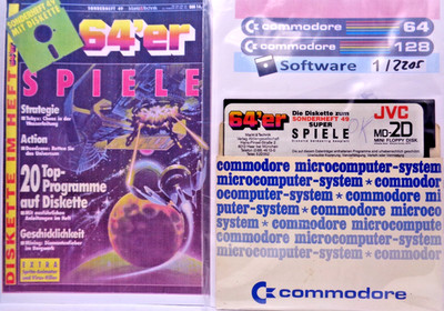 COMMODORE 64/128 -- SUPER GAMES (M&T - FLOPPY DISK FOR 64's SPECIAL ISSUE 49)