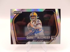 Garrett Nussmeier 2025 Panini Prizm Black Signed No. 187