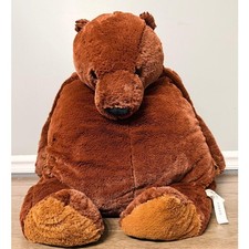 Ikea Bear DJUNGELSKOG Plush Stuffed Brown Teddy Soft Jumbo 39  "