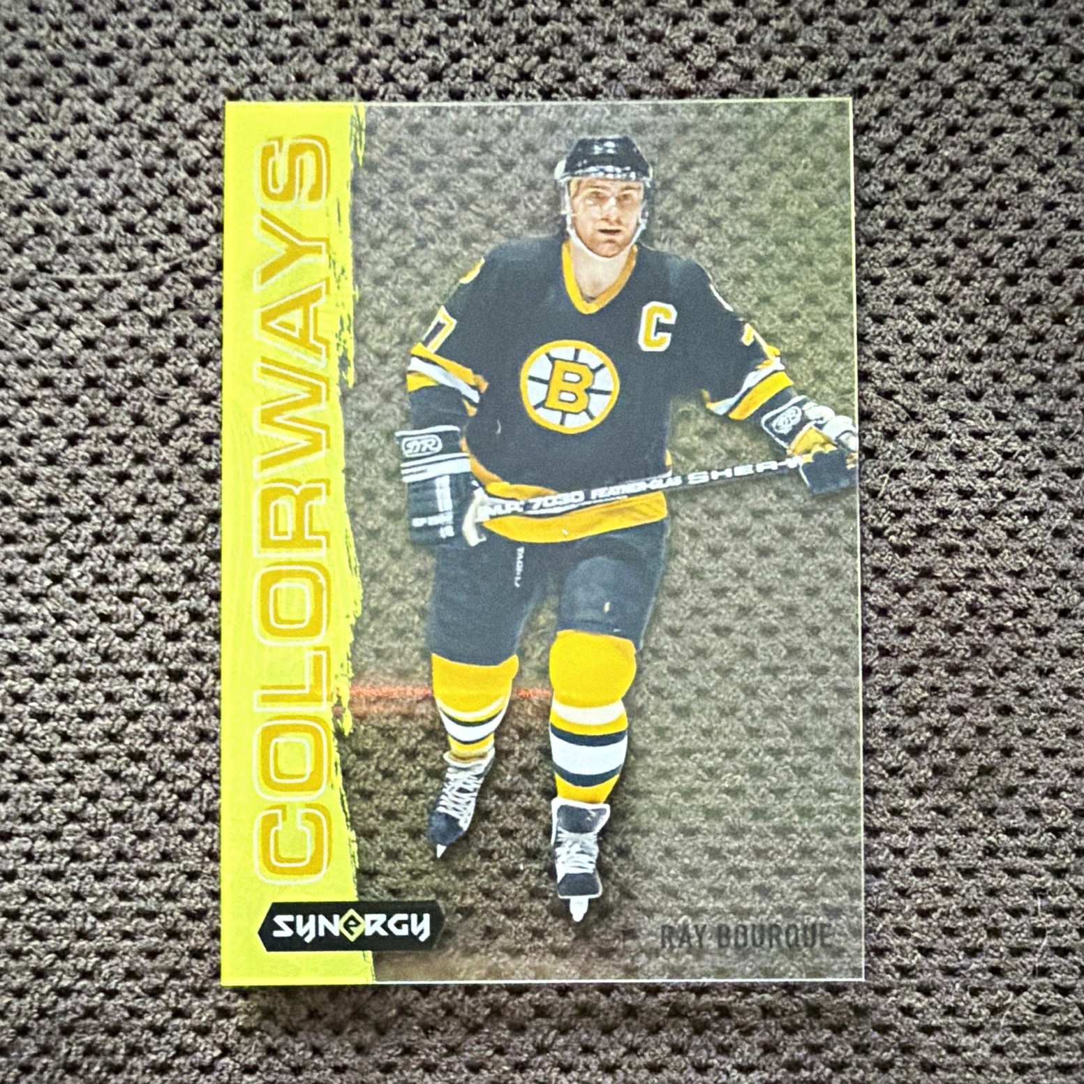 Upper Deck Ray Bourque Bruins 2021-22 Synergy Colorways Insert #L-36