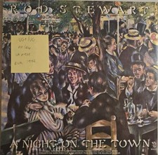Rod Stewart A Night On The Town Vinyl Record LP VG+/VG RVLP1 1976