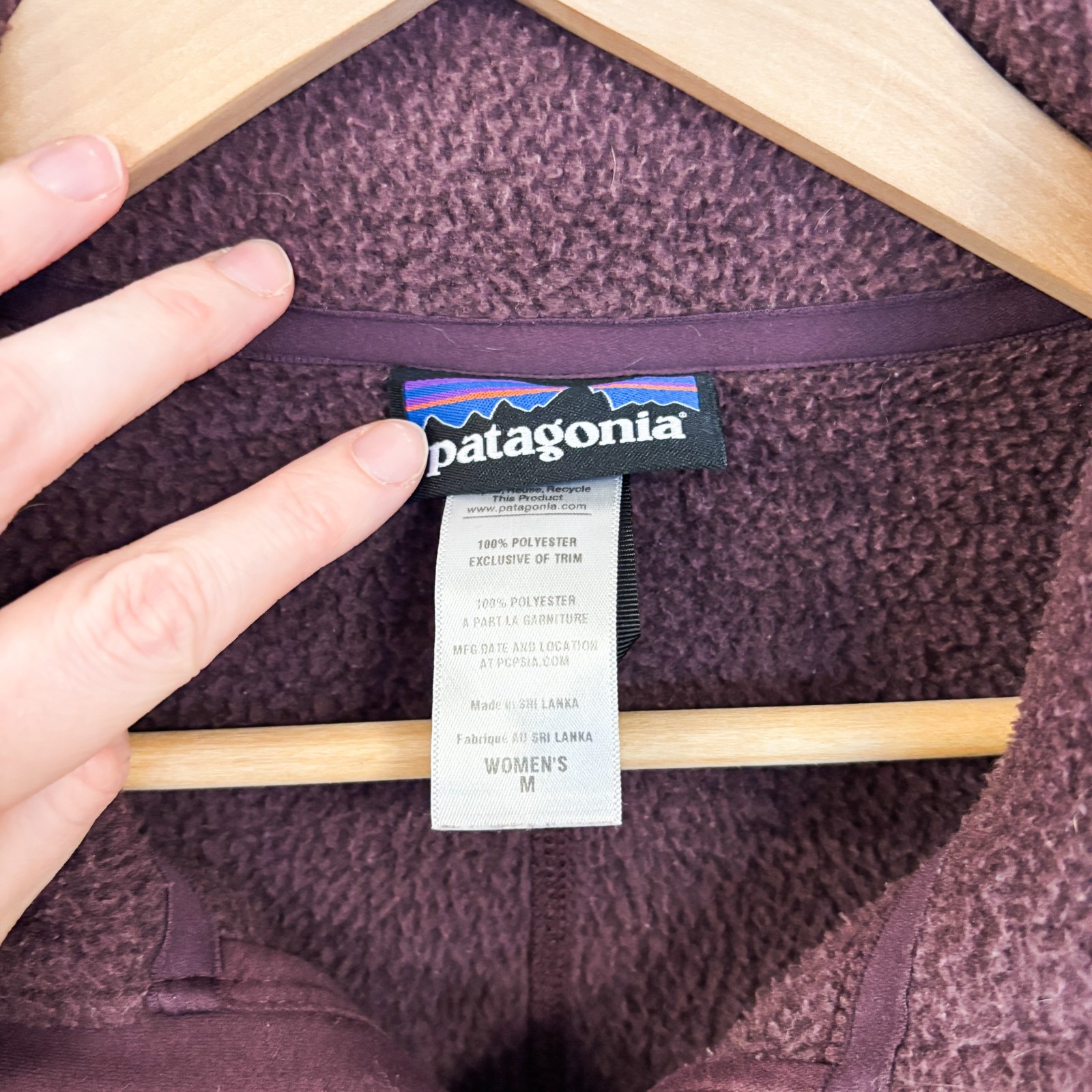 Patagonia Worn Wear Full-Zip Better Sweater Coat in purple thumbnail 4