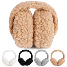 Women Fluffy Ear Muffs Winter Earmuffs Soft Plush Ear Warmer Cover Ear Muffs