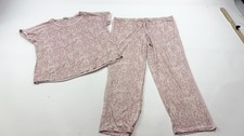 Lucky Brand Pajama Set Womens 2XL Pink Paisley Lounge Shirt Pants Soft Sleepwear