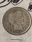 1914-S Barber Quarter, Much Better Date, Nice Coin, Free shipping