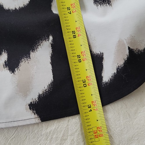 Chico's Black White Floral Button Up Shirt | Classic | Size 3.5 or 18 - Picture 8 of 11