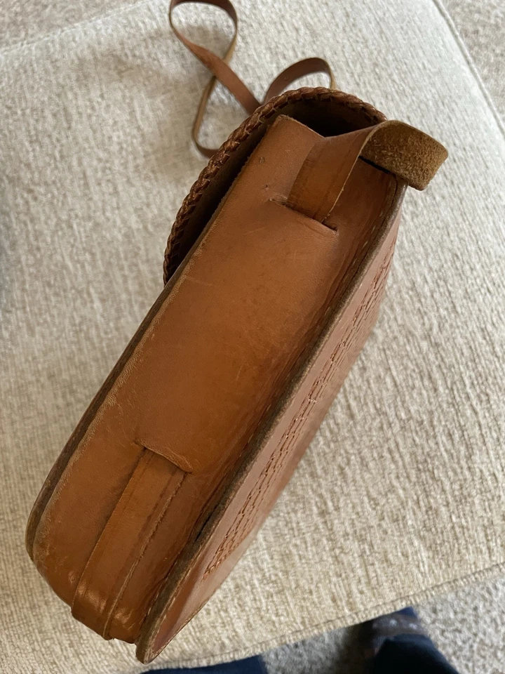 Bolso de mano de cuero hecho a mano Guatemala hecho a mano Foto 3 de 4