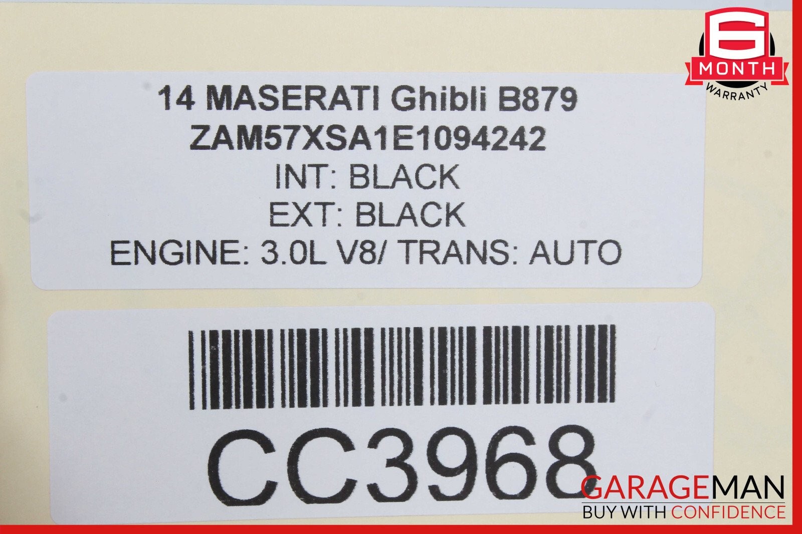 14-17 Maserati Ghibli M157 Front Right Top Upper Seat Cushion Brown OEM