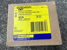Square D QOB340VH 40A 40 Amps 3-Poles 240Volt 22-KA Circuit Breaker BRAND NEW