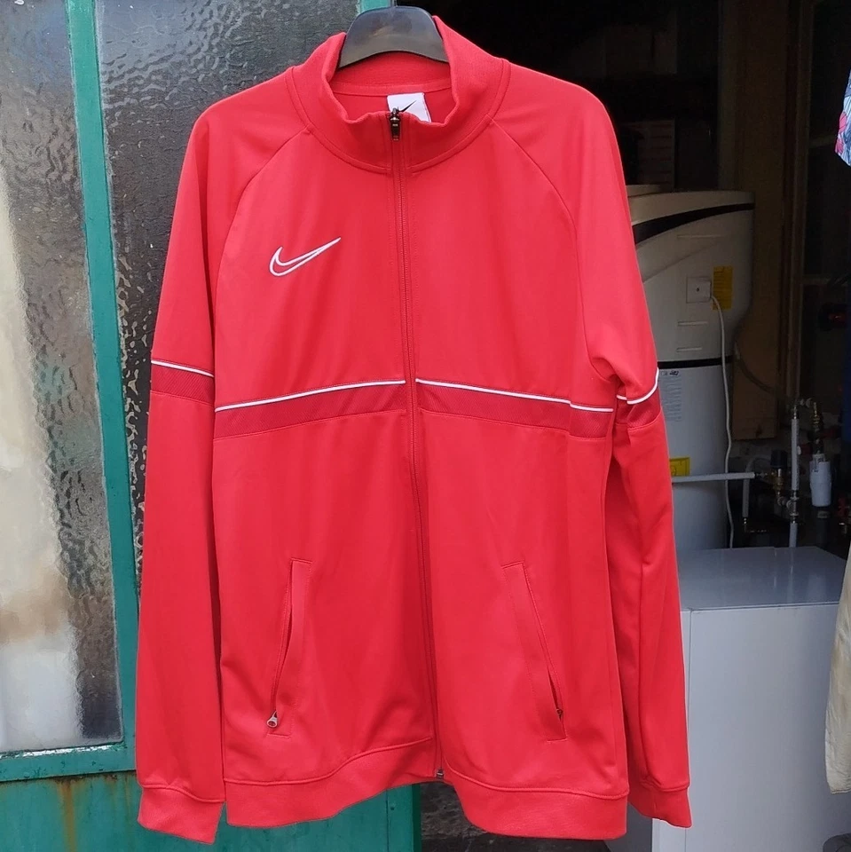 Nike Dri-FIT veste de survêtement rouge zippée homme L poches manches longues - Photo 1/3