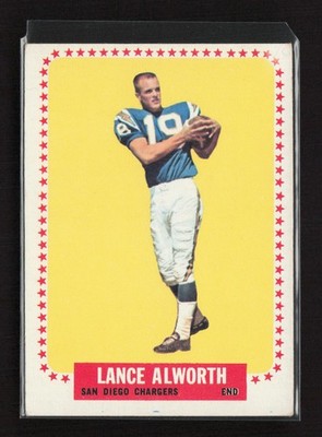 1964 Topps #155 Lance Alworth San Diego Chargers Excellent