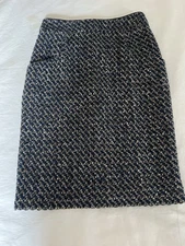 Authentic Loro Piana Skirt Cashmere / Wool tweed NWT Size 38 US 2 New